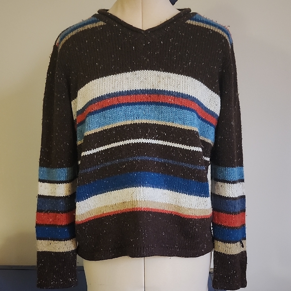 Liz Claiborne Crazy Horse Striped Knit Top